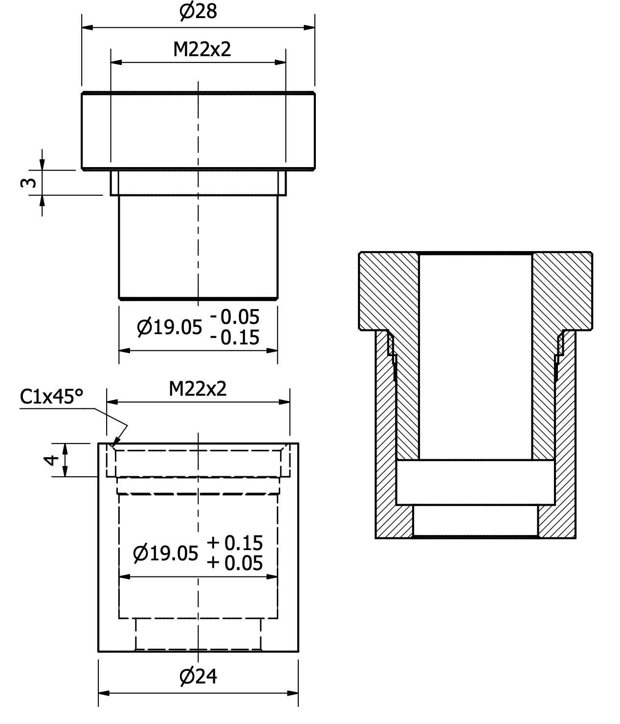 Design Challenges and Improvements for CNC machining Threaded Component Assembly