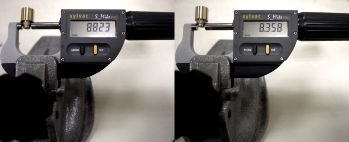 Improved Precision Measurement by using solid insert