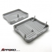 Grey ABS Router Switch Hub Enclosure Housing Base Cover 02