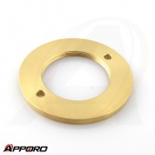 Taiwan OEM Precision Fabrication CNC Lathe Turning Free Cutting Brass Customized Thread Wheel Spacer Mounting Ring  04