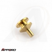 Taiwan OEM Customized CNC Turning Lathe Part Manufacturer C3602 Free Cutting Brass Flat Head Pivot Pin 03