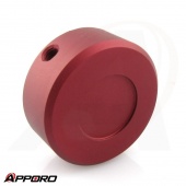 APPORO CNC Turning Lathe Manufacturer Aluminum Alloy 6061 T6 Red Anodized Aluminum Round Bypass Control Knob 03