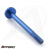 APPORO CNC turn parts AL 6061 T6 Blue Anodize Bump Adjuster Wheel 03