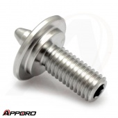 APPORO CNC Customized Lathe Turning Parts Stainless Steel 303 Passivation Special Head Thumb Knob Screw 03