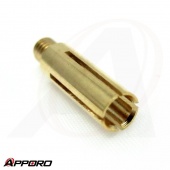 APPORO OEM CNC Turning Part Free Cutting Brass C3604 Electric Thread Socket Connector Joint 04